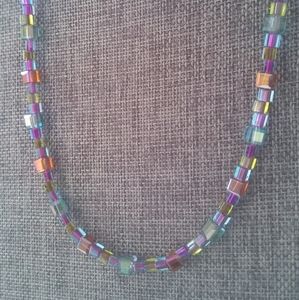 Rainbow Glass Necklace